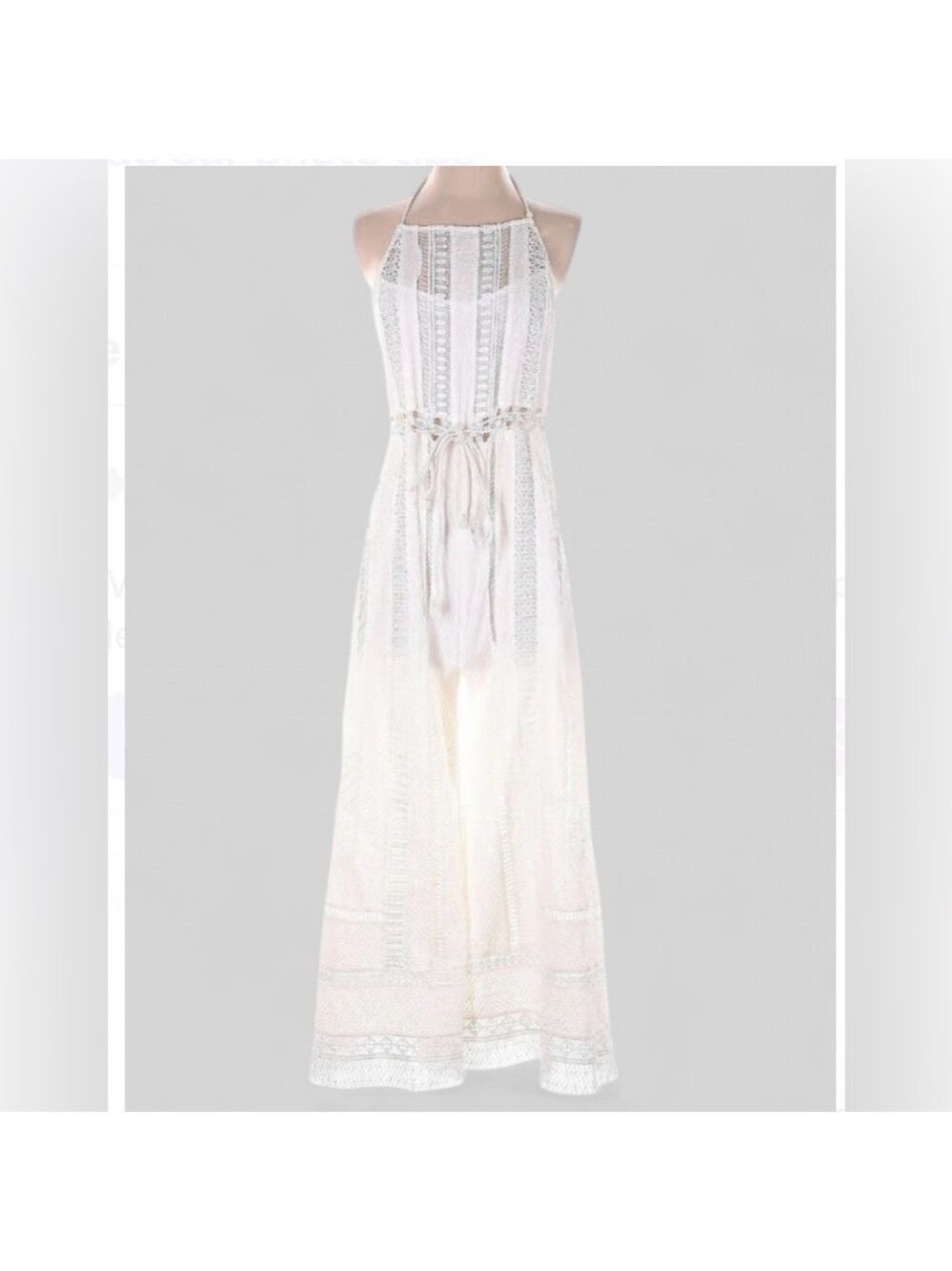 Free People Sydney Sky Jumpsuit White Size S EUC - Picture 3 of 11